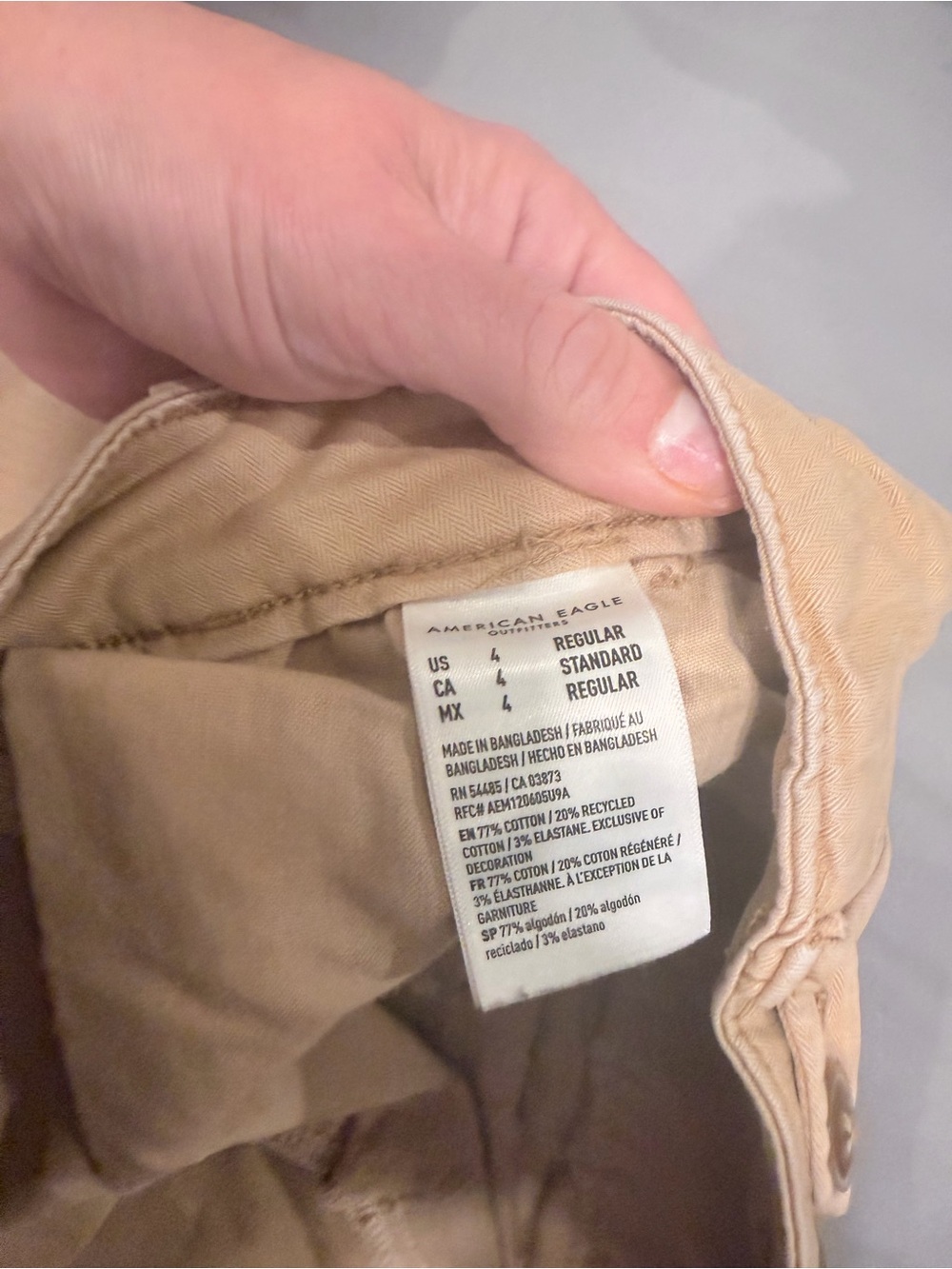 American Eagle Outfitters Women’s Khaki/Tan Chino Pants
